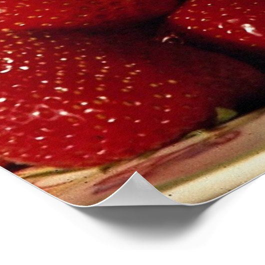 Afbeelding van vruchten en bloemen poster (Hoek)