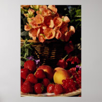 Afbeelding van vruchten en bloemen