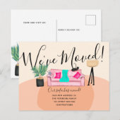 Afbeelding van vun kattesofa: bewegende aankondigi aankondigingskaart (Voorkant / Achterkant)