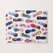 afbeelding van waterverf en nebula ananassen legpuzzel (Horizontaal)