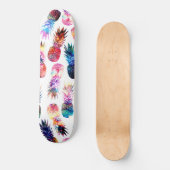 afbeelding van waterverf en nebula ananassen skateboard (Voorkant)