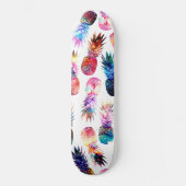 afbeelding van waterverf en nebula ananassen skateboard (Voorkant)
