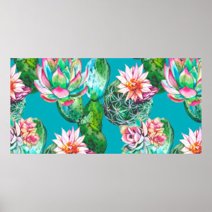 Afbeelding van waterverf met succes poster