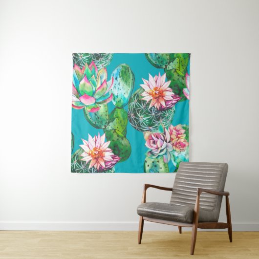 Afbeelding van waterverf met succes wandkleed (In situ)