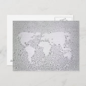 Afbeelding van wereldkaart briefkaart (Voorkant / Achterkant)