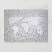 Afbeelding van wereldkaart briefkaart (Voorkant)