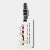 Afbeelding van wijn met wijn bagagelabel (Voorkant verticaal)