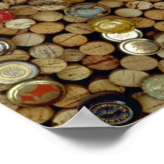 Afbeelding van wijnkurken poster (Hoek)