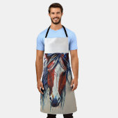 afbeelding van wilde paarden schort (Gedragen)