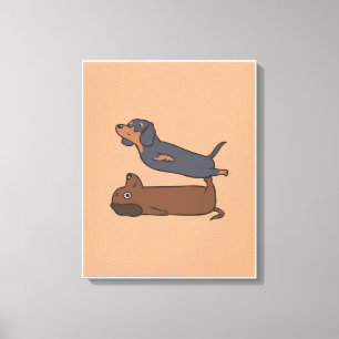 Afbeelding van worst Dog   Lovely Dog Canvas Afdruk