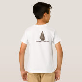 afbeelding van zeer schattige ezel voor kinderen t-shirt (Achterkant volledig)