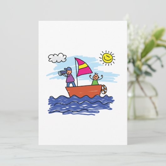 Afbeelding van zeilreis - Aankondiging van zeilboo (Staand voorkant)