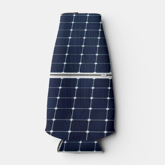 Afbeelding van zonnepanelen grappig flesjeskoeler (Voorkant)