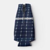 Afbeelding van zonnepanelen grappig flesjeskoeler (Achterkant)