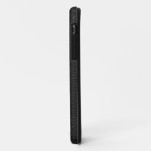 Afbeelding van zwart leer. Case-Mate iPhone case (Achterkant/links)