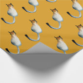 Afbeelding van zwarte en bruine katten cadeaupapier (Hoek)