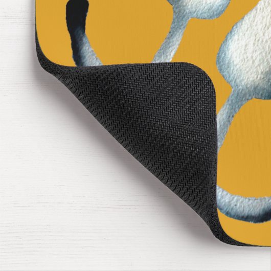 Afbeelding van zwarte en bruine katten muismat (Hoek)