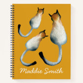Afbeelding van zwarte en bruine katten notitieboek (Voorkant)