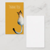 Afbeelding van zwarte en bruine katten notitiekaartje (Voorkant / Achterkant)