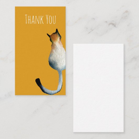 Afbeelding van zwarte en bruine katten notitiekaartje (Voorkant / Achterkant)