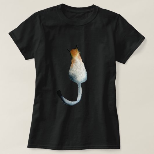 Afbeelding van zwarte en bruine katten t-shirt (Design voorkant)