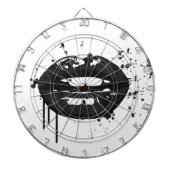 Afbeelding van zwarte en witte mode glamour dartbord (Voorkant)