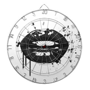 Afbeelding van zwarte en witte mode glamour dartbord