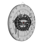 Afbeelding van zwarte en witte mode glamour dartbord (Voorkant Links)