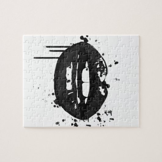 Afbeelding van zwarte en witte mode glamour legpuzzel (Horizontaal)