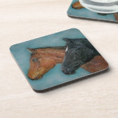 afbeelding van zwarte schuimkastanjebruin  bier onderzetter (Linkerzijde)