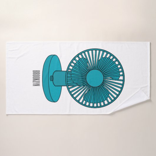 Afbeelding ventilatorcartoon badhanddoek (Badhanddoek)