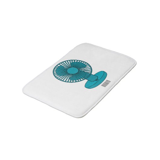 Afbeelding ventilatorcartoon badmat (Gekanteld)