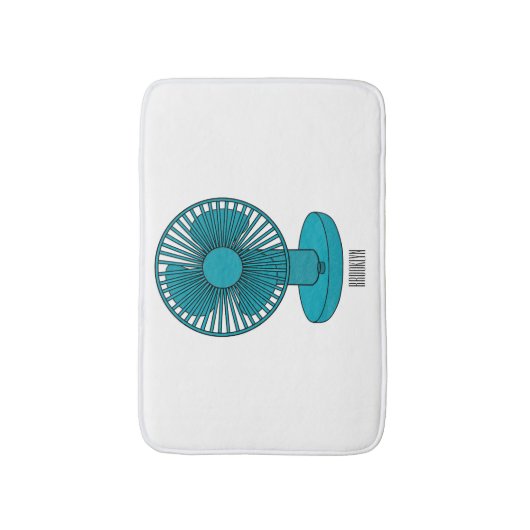 Afbeelding ventilatorcartoon badmat (Voorkant Verticaal)