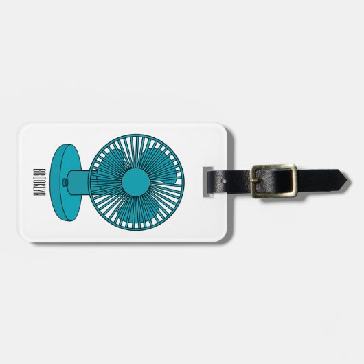 Afbeelding ventilatorcartoon bagagelabel (Voorkant horizontaal)