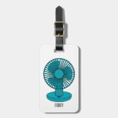 Afbeelding ventilatorcartoon bagagelabel (Voorkant verticaal)