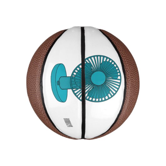 Afbeelding ventilatorcartoon basketbal (Verticaal)