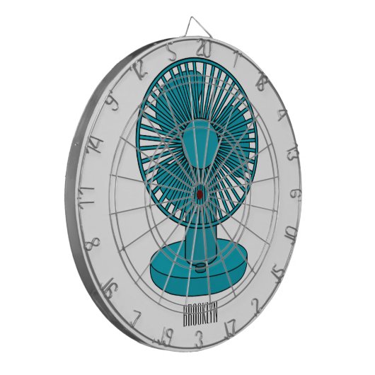 Afbeelding ventilatorcartoon dartbord (Voorkant Links)
