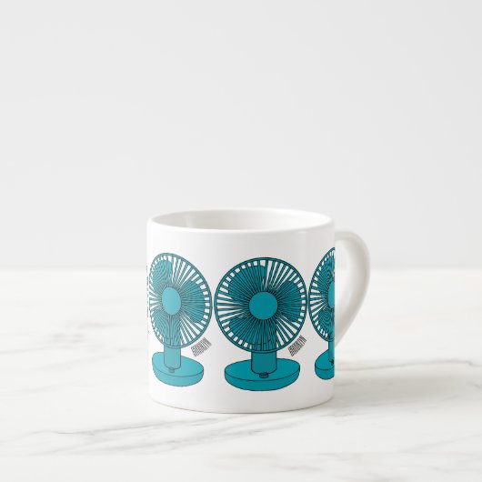 Afbeelding ventilatorcartoon espresso kop (Voorkant rechts)