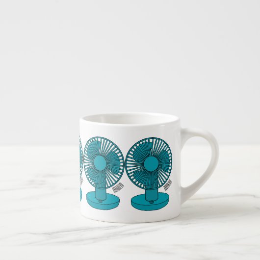 Afbeelding ventilatorcartoon espresso kop (Rechts)