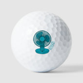 Afbeelding ventilatorcartoon golfballen (Voorkant)