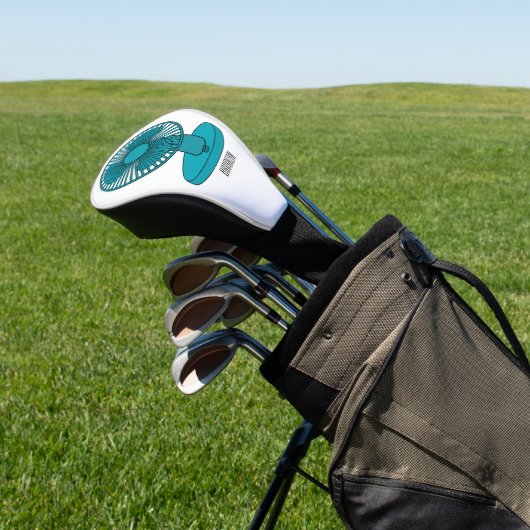 Afbeelding ventilatorcartoon golfheadcover (Insitu)