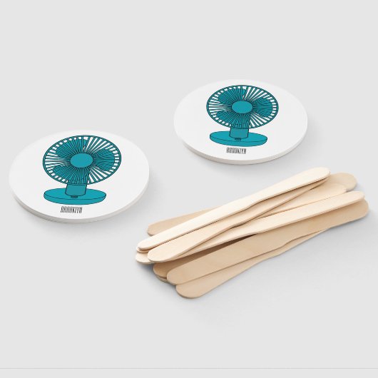 Afbeelding ventilatorcartoon handwaaier (Niet-gemonteerd)