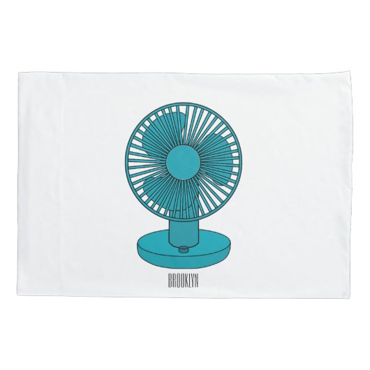 Afbeelding ventilatorcartoon kussensloop (Achterkant)