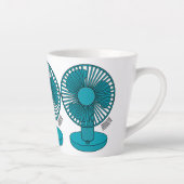 Afbeelding ventilatorcartoon latte mok (Rechts)