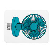 Afbeelding ventilatorcartoon magneet (Horizontaal)