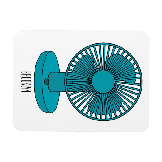 Afbeelding ventilatorcartoon magneet (Horizontaal)