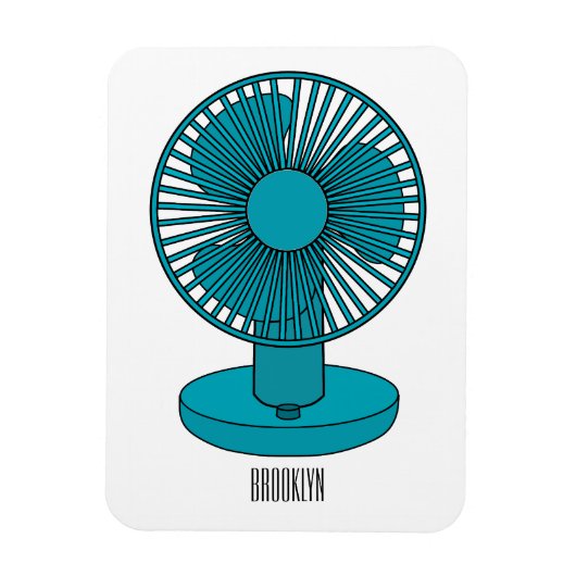 Afbeelding ventilatorcartoon magneet (Verticaal)