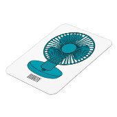 Afbeelding ventilatorcartoon magneet (Linkerzijde)