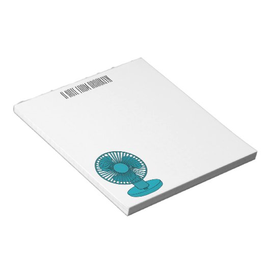 Afbeelding ventilatorcartoon notitieblok (Schuin)