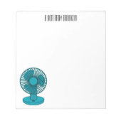 Afbeelding ventilatorcartoon notitieblok (Voorkant)